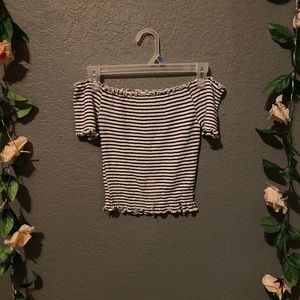 Lettuce Cut Off the shoulder top